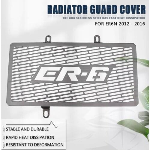 For ER6N ER 6N ER-6N 2012 2013 2014 2015 2016 12 13 14 15 16 Stainless Steel Radiator Protective Cover Grill Guard Grille Protec