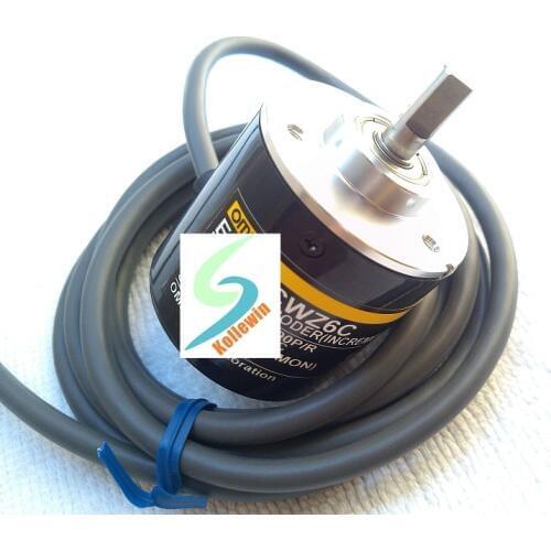 1PC NEW OMR E6C2-CWZ6C 60P/R Incremental Rotary Encoder, 60PPR E6C2CWZ6C 5-24VDC NPN OC ABZ PHASE Free Shipping
