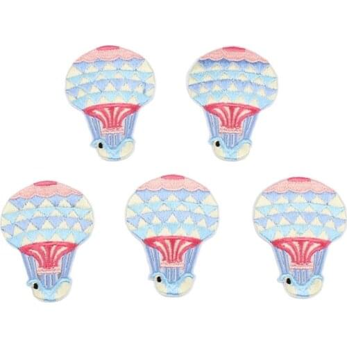 10pcs/lot Cartoon Embroidery Balloon Stickers DIY Patchwork Iron On Sew On Clothes Appliques Badge for bags shoes coats jeans