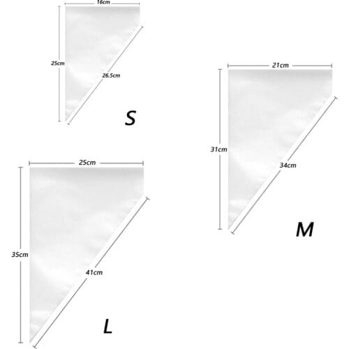 100/50/20 PCS S/M/L Disposable Pastry Bag Cake Cream Decorating Bag Icing Kitchen Baking Piping Bag Pastry Tip Tool Cake Tools