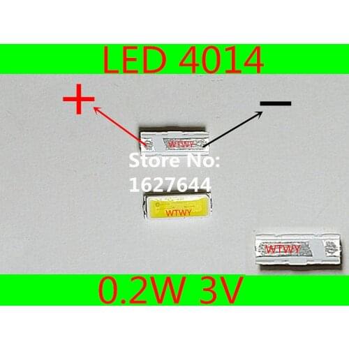 1000pcs EVERLIGHT LED 4014 LED Backlight TV High Power 0.2W 3V LED Backlight Cool white For LED LCD TV Backlight Application
