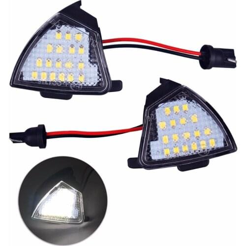 2Pcs LED Side Mirror Puddle Lights No Error for Vw Golf 5 Mk5 MkV Passat b6 Jetta Eos Golf6 Variant