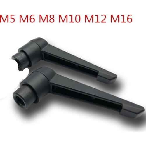 2PCS Clamping Lever Machinery Adjustable Handle Locking External Male Thread Knob Hex nut M5 M6 M8 M10 M12 M16