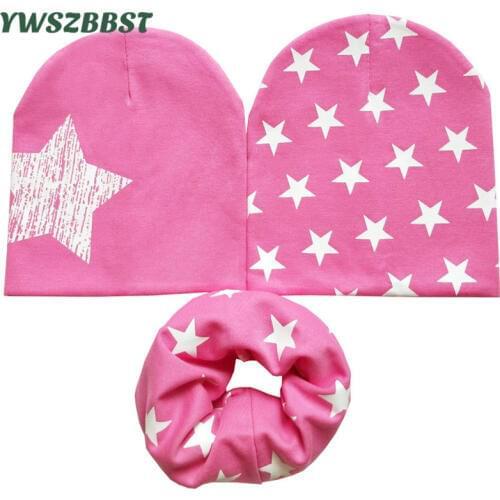 3pcs/set,New Spring Autumn Winter Warm Baby Hat scarf Girl Boy beanies Toddler Infant hat scarf set Kids Caps baby child cap