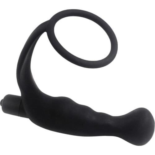 Men Anal Plug Silicone Vibrator Prostate Penis Ring G-Port Massager Adult Sex Toys for man Enjoy full of pleasure with couples