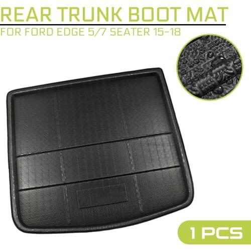 Car Floor Mat Carpet Rear Trunk Anti-mud Cover For Ford Edge 5/7 seater 2015 2016 2017 2018