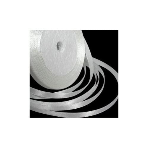 [ Fly Eagle ] 6MM 25 YARD SATIN RIBBON WHITE SEWING TRIM CRAFT