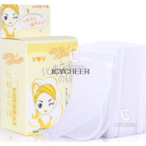 ICYCHEER Makeup Cotton Remover Cleansing Facial Soft Paper Pads Make Up Nail Art Tools