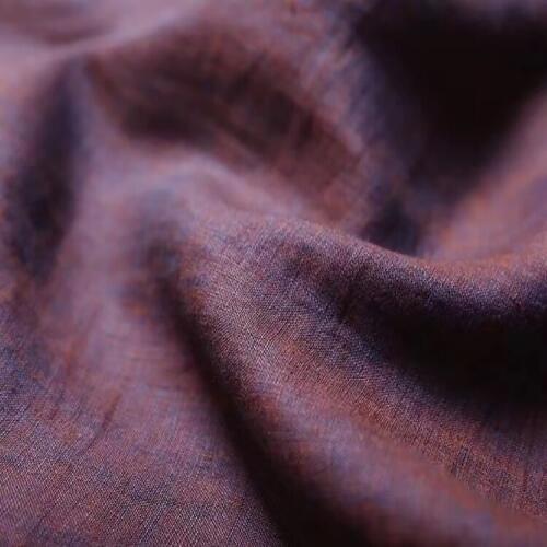 Quality flax fabric Spring and Autumn tissus Fashion gown, dress, trousers, shirt and jacket patchwork