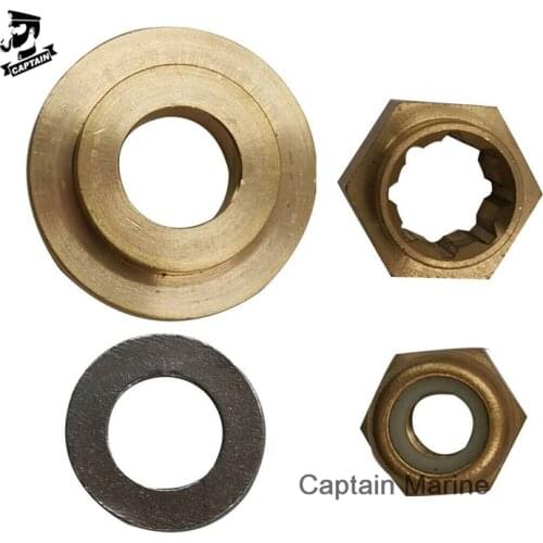 6-15HP Hardware Kit Thrust Washer/Spacer/Nut/Cotter Pin for Mercury Outboard Propeller 6HP 8HP 9HP 10HP 15HP