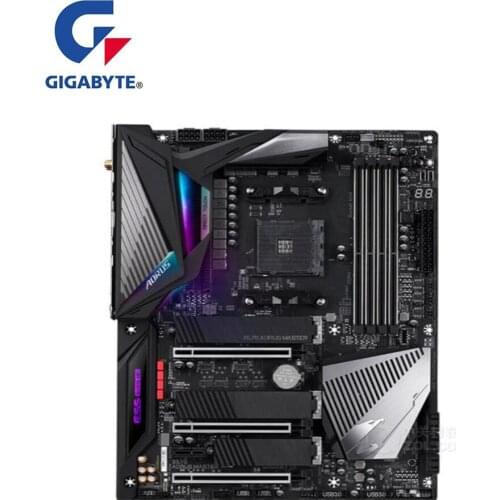 For Gigabyte GA X570 AORUS MASTER Motherboard AM4 DDR4 X570 Used Desktop Mainboard M.2 NVme PCI-E X16 4.0