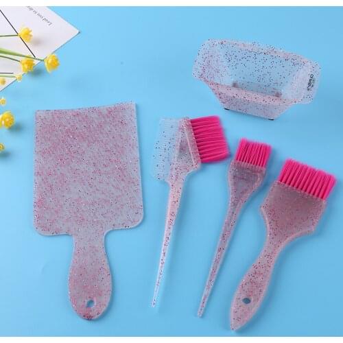 Hair Coloring Dyeing Kit Coloring Tool Set Brush Comb Mixing Bowl Styling Tools Hairdressing Comb Brush Hair Dyeing Bowl Set