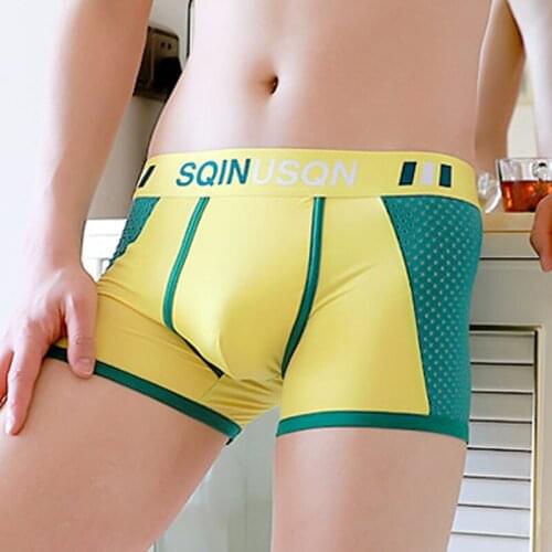 Underwear Men Boxer Mens Panties Men Breathable Underwear Ice Silk Boxer Shorts Boxershorts Korean Style Underpants