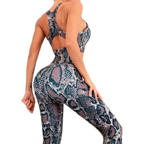 New hot style printed design and color yoga suit sports fitness fast dry breathable butt-lifting underwear pants two sets
