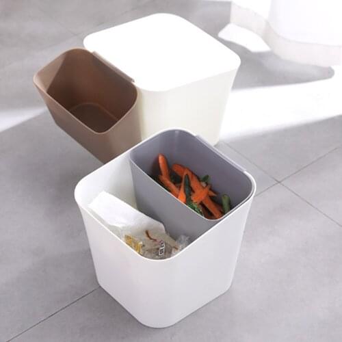 Dry and wet separation trash can multifunctional household living room kitchen dual-use classification bathroom trash can