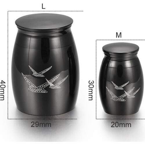 Going Home Memorial Keepsake Urn with Fancy Box - Wings of Freedom Keepsake Urn - Mini Urn for Ashes