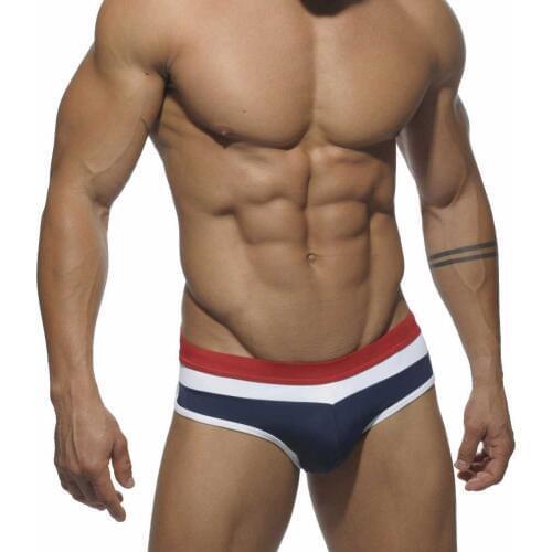 Mens Sexy Swimwear Men Patchwork Swimming Briefs Underwear Male Swim Bikini Swimsuits Low W Beach Surfing Shorts