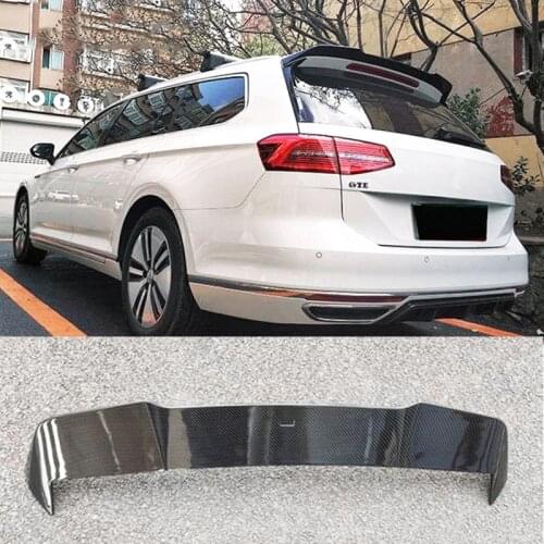 Suitable For Volkswagen Passat B8 Spoiler True Gloss Carbon Fiber Rear Moving Parts Body Kit Trunk Decoration Modification 16-20