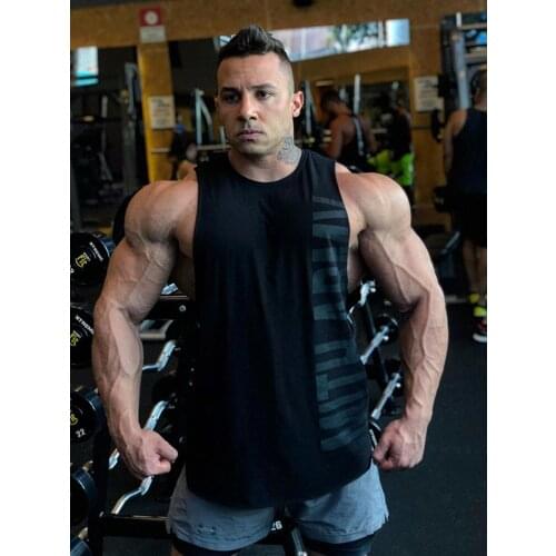 Fitness sleeveless casual tank tops European American cotton loose O-Neck vest Outdoor running training Fashion tops