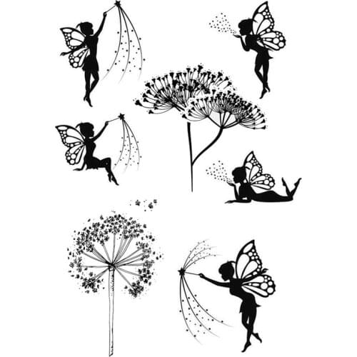 Transparent Stamp Of Crow Pine Insect Elves Castle Horse Carriage Butterfly Clear Seal Scrapbooking Paper DIY Craft Ink Stencil