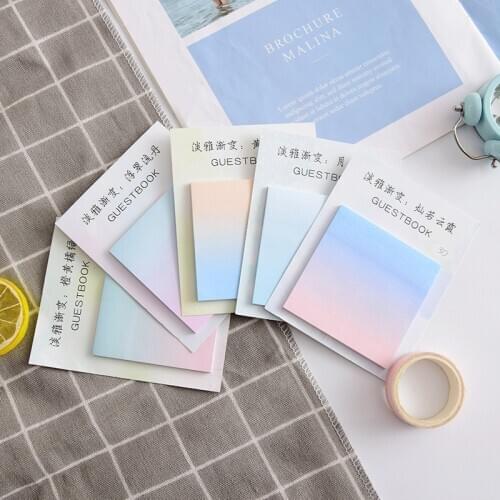 30 Sheets/Pad Self Stick Notes Self-adhesive Sticky Note Cute Notepads Posted Writing Pads Stickers Paper