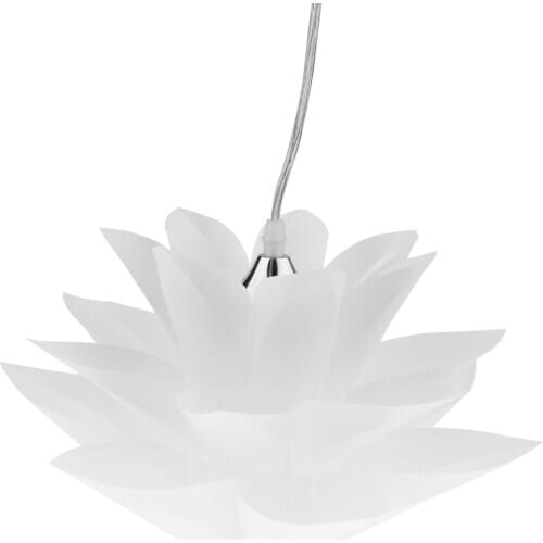 Modern White PP Lampshade Ceiling Chandelier Pendant Light, for Modern Loft Bar Cafe Living Room, E27