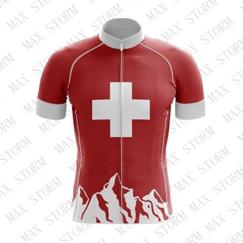 2019 Switzerland NEW Team Cycling Jersey and Sleeveless jersey Mountain Race Top max storm Quick Dry /Breathable