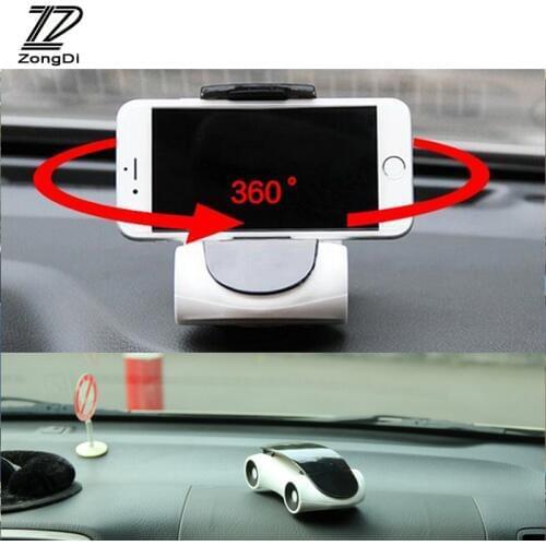 ZD Car Styling Car Model Decoration Mobile Phone Holder For Renault Megane 2 3 Duster VW Touran Passat B6 Golf 7 T5 T4 Fiat 500