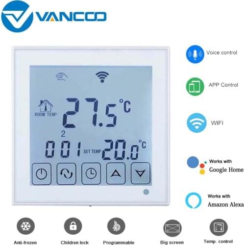 Vancoo Thermostat Digital Smart Wifi Temperature Controller 220V VoiceMobile Phone APP Temperature Control