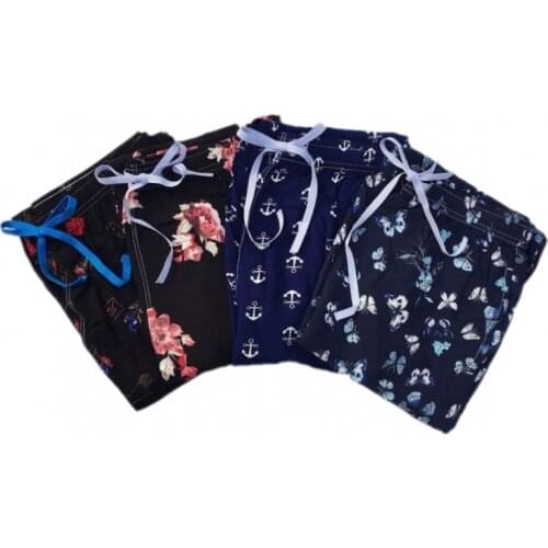 2021 Spring Summer Women Modal sleep bottoms Female Loosen plus size nighty trousers sleeping pyjama Ladies Print pajama pants