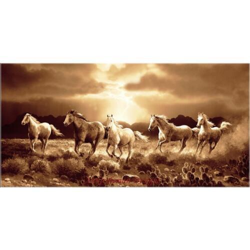 Needlework for embroidery DIY French DMC High Quality - Counted Cross Stitch Kits 14 ct Oil painting - Desert Run