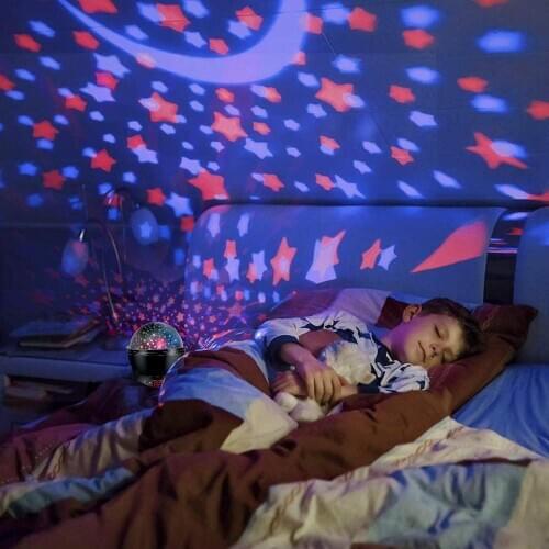 ZK50 Romantic Starry Sky LED Night Light Projector Battery USB Night Light Beautiful Birthday Toys For Children Night Lights