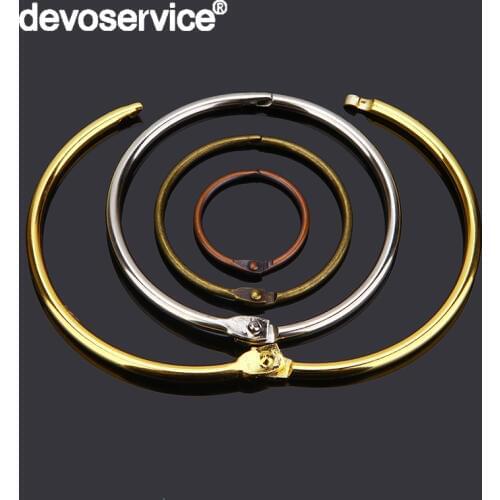 Golden Album Opening Circle Metal Book Rings Binder Ring Hinged Keychain Album Ring Scrapbook Craft Photo Album Scrapbook Split