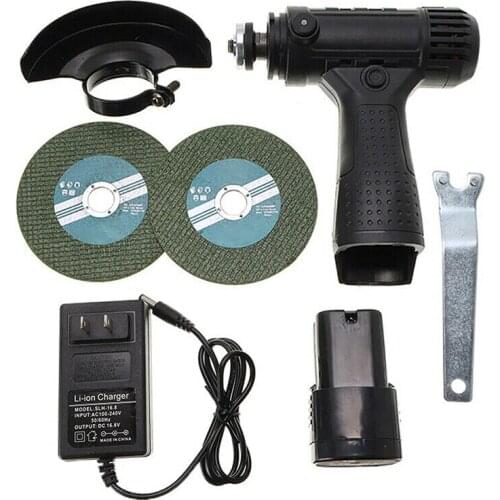 100mm Mini Cordless Polisher Brushless Angle Grinder Cutter with 1 Li-Battery Charger Set EU Plug Polishing Machine Power Tool
