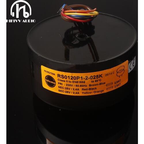 Hifivv audio 120VA (120W) Toroidal circular Transformer Primary 230V Secondary 0-25V 0-25V