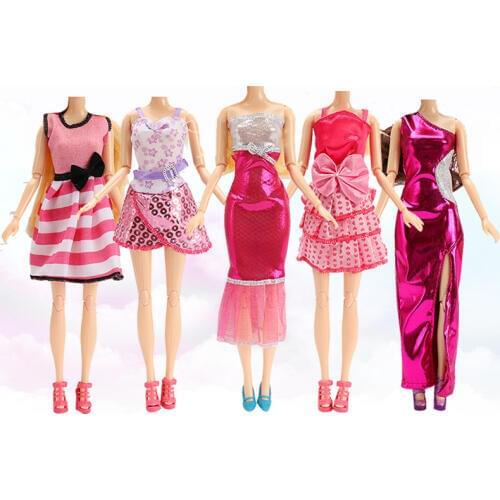 39 Mix Colors Match Yourself Doll Clothes Childrens Toy Princess Doll Costume Clothes Dress For 11-12incj 30 Doll