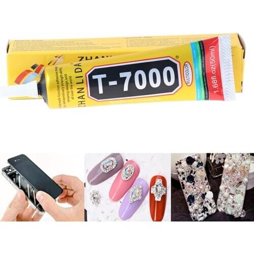 50 Ml T-7000 Adhesive Glue Black For Mobile Phone Glass Lens LCD Jewelry Repair high quality