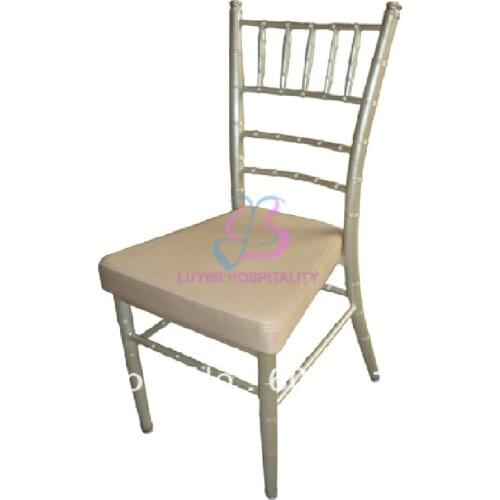 Aluminum tiffany chair with fixed seat,light in weight,easy to carry and storage,paint coating with UV resistance
