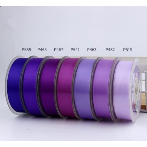 6/9/15/19/25/38/50mm100yards Single Face Satin Ribbon Purple for Party Wedding Decora Handmade Rose Flowers Belt Top Quality