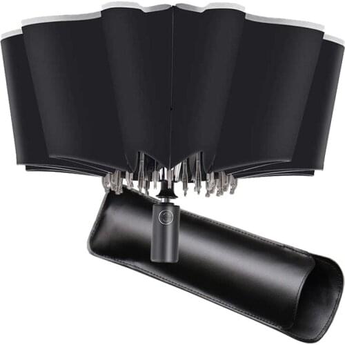 10 Ribs Automatic Umbrella Rain Woman Sunny Umbrellas For Man Wind Resistant Folding Automatic Umbrella Big Strong parapluie