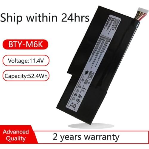 BTY-M6K MS-17B4 16R1 Laptop Battery For MSI GF63 8RC 8RD THIN 9RCX 10SCXR 9SCXR GF65 10SDR,GF75,GS73VR 7RG,WP65 9TH,GS63VR-7RG