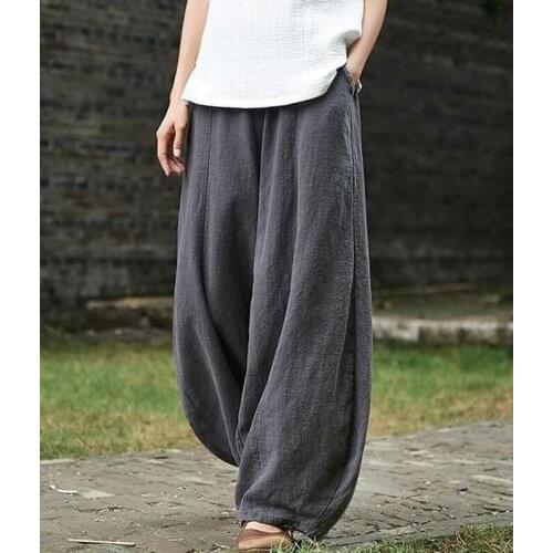 IBEWILL Women's Trousers Harem Pants