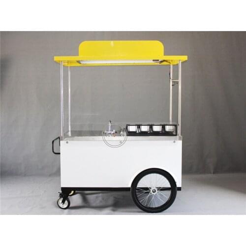 Adult Pedal Tricycle Hot Dog Food Cart Mobile Shop Store Bike Best Selling Free Shipping Colorful