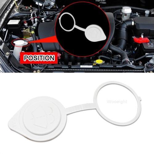 Wooeight 1X White Car Windshield Wiper Washer Tank Bottle Fluid Reservoir Cover Cap fit for Mitsubishi Pajero V31 V32 V33 V43