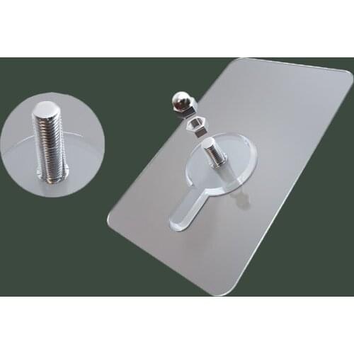 Anti-skid Hooks Transparent Strong Self Adhesive Door Wall Hanging Hooks For Silicone Storage Kitchen Bathroom Accessories