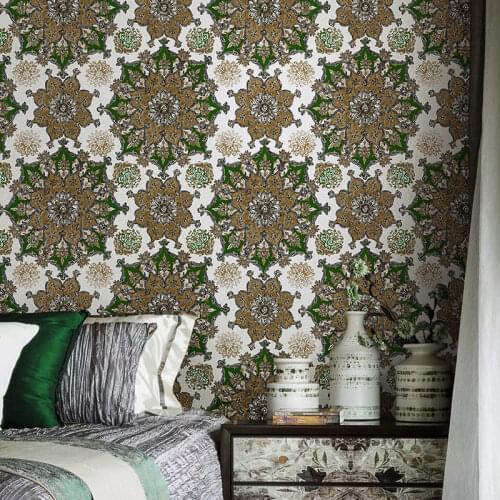 10M Bedroom Wallpaper Bohemian Nordic Ins Style Sofa Tv Vinyl Background Wallpapers Waterproof Moisture-Proof And Wear-Resistant