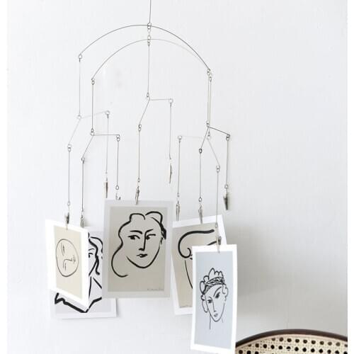 Nordic Ins Style Hanging Photo Clip Artistic Home Office Decoration Simple Postcard Hanging Clips Ornaments Living Room Decor