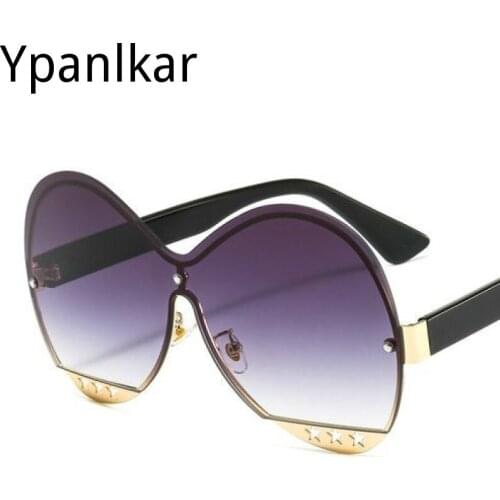 Sunglasses for Men Big Frame Cat Eye Sunglasses Women Gradient Vintage Hollowing Out Design Eyeglasses Women Luxury Shades