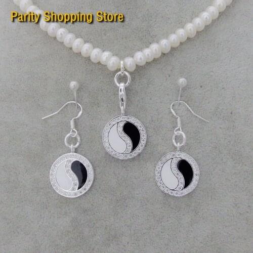 ThomasPT1128 Pendant Fashion Yin Yang Charm Euro-American style Good Jewelry 2015 Ts Gift In Ts925 925 Sterling silver