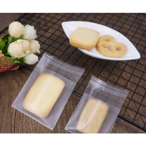 Thicker Matte Cookies Self-adhesive Bag Self-adhesive Bag 300 pcs / lot Packed in Bakery Gift Party Favor Candy Packing